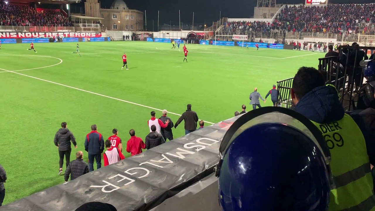 Dziri Bilel dans tous ses états à la fin du match USMA-JSK (1-0) !