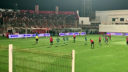 But de Mahious sur penalty, USMA-JSK (1-0)