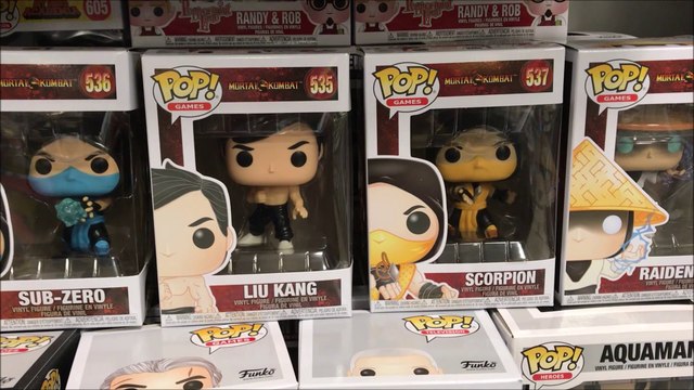 New Mortal Kombat Funko Pop Vinyl Figure Series Sub Zero,Raiden Funko Club Exclusive,Scorpion & Liu Kang