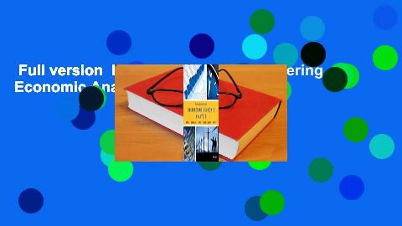 Full version  Fundamentals of Engineering Economic Analysis Complete