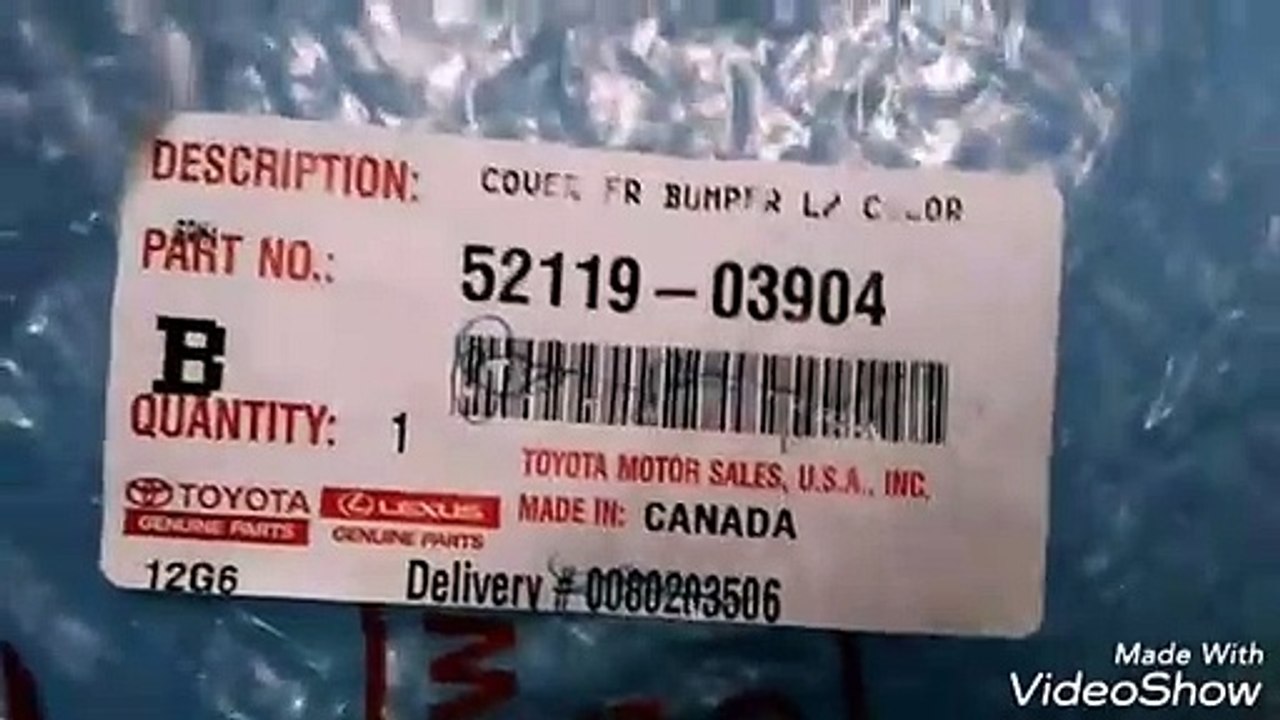 2015-2016 Corrolla Front bumper replacement_removal