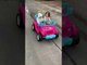 Little Girl Takes Her Baby Sister Out on Ride and Drives Her Toy Jeep Hilariously