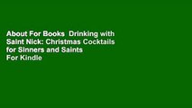 About For Books  Drinking with Saint Nick: Christmas Cocktails for Sinners and Saints  For Kindle