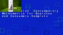 Full Version  Contemporary Mathematics for Business and Consumers Complete