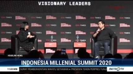 Menteri BUMN Buka Indonesia Millennial Summit 2020