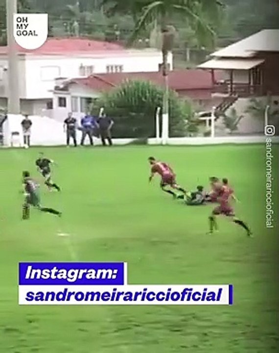 When you play football for the first time in your life 