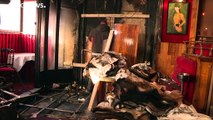 حريق يلتهم مطعم شهير يتردد عليه الرئيس الفرنسي في باريس