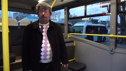 Minibüs şoföründen alkışlanacak hareket