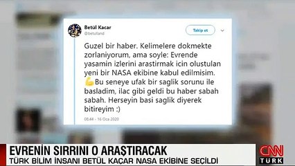 Türk bilim insanı Betül Kaçar, NASA ekibine kabul edildi