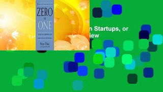 [Read] Zero to One: Notes on Startups, or How to Build the Future  Review