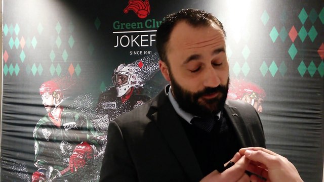 Hockey sur glace Interview de Jonathan Paredes, Coach des jokers de Cergy-Pontoise, le 11/01/2020 (Cergy-Pontoise VS Montpellier - D1)