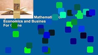 [Read] Essential Mathematics for Economics and Business  For Online