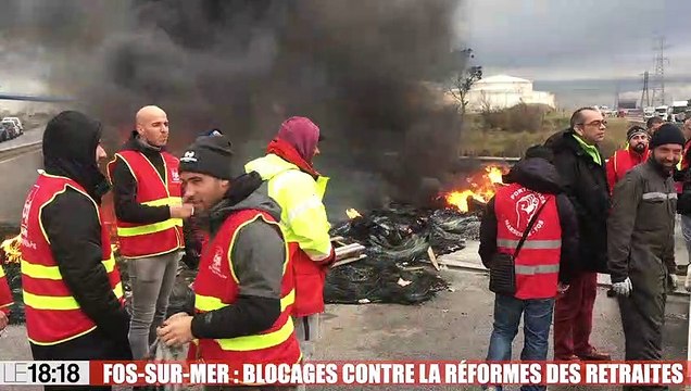 Bouches-du-Rhône : le Dépôt Pétrolier de Fos toujours bloqué, la route de l'Audience fermée