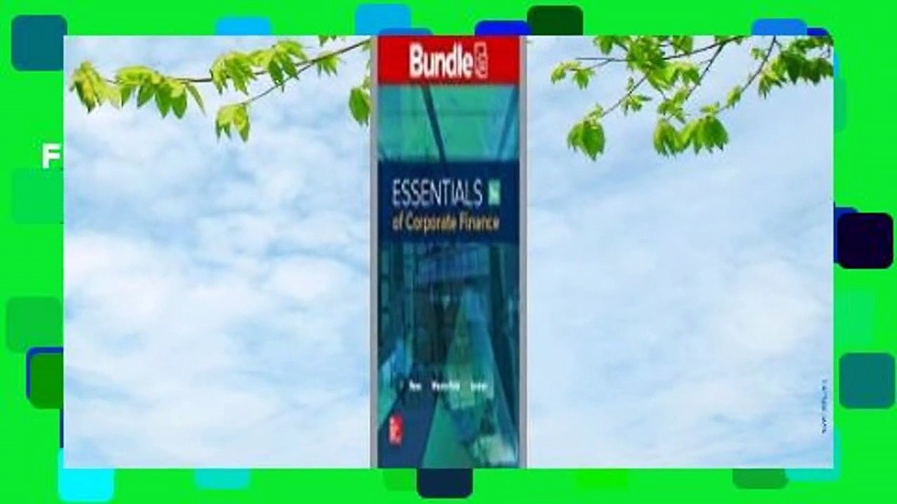 Full E-book  Essentials of Corporate Finance [with Connect Access Code]  For Online