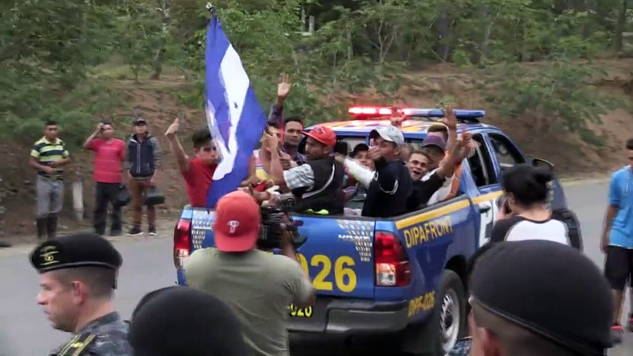 Ziel USA: Flüchtlinge aus Honduras in Guatemala