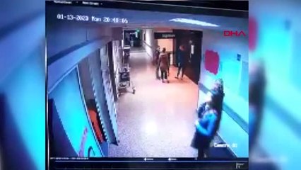 Hastanede doktorun burnunun kırıldığı saldırının görüntüsü çıktı