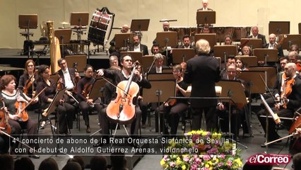 4º Concierto de abono de la ROSS con el debut de Adolfo Gutiérrez Arenas, violonchelo