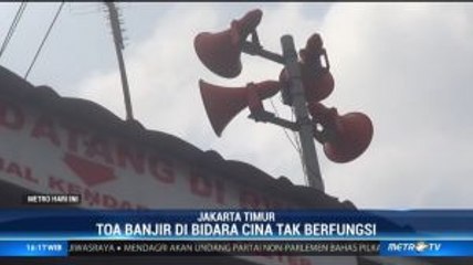 Sirine Banjir di Bidara Cina Tak Berfungsi
