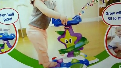 Little Tikes Lil Ocean Explorers Stand 'n Dance Starfish and Dunk 'n Juggle Seal Basketball Hoop Toy