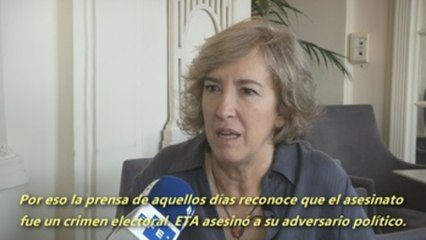 La viuda de Gregorio Ordoñez señala que su asesinato fue un crimen electoral