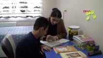 Gaziantep evde eğitim gören engelli ismail'e takdir belgesi