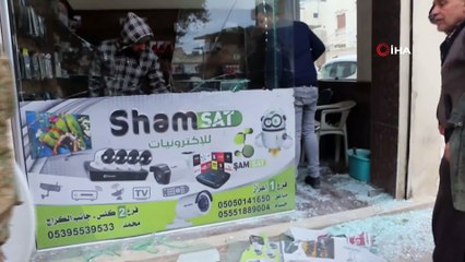 - Azez’de teröristlerin saldırısı sonrası enkaz görüntülendi