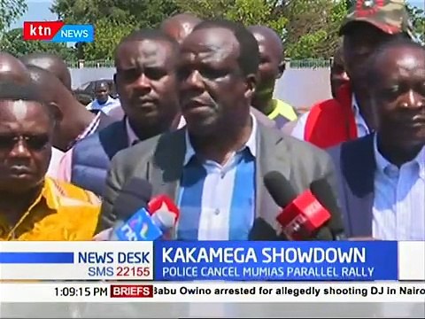 Police cancel Mumias parallel rally, rival team vows Mumias rally still on