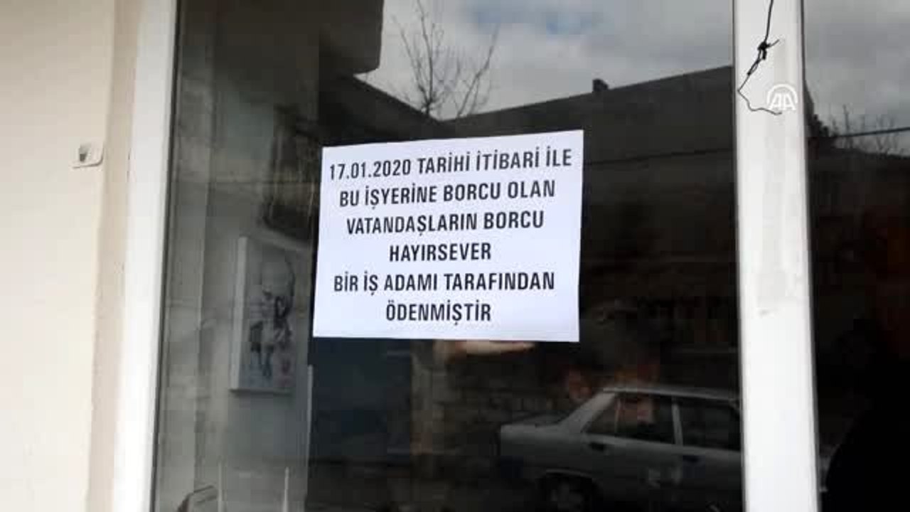 Bir hayırsever, bakkalın veresiye defterindeki tüm borçları ödedi