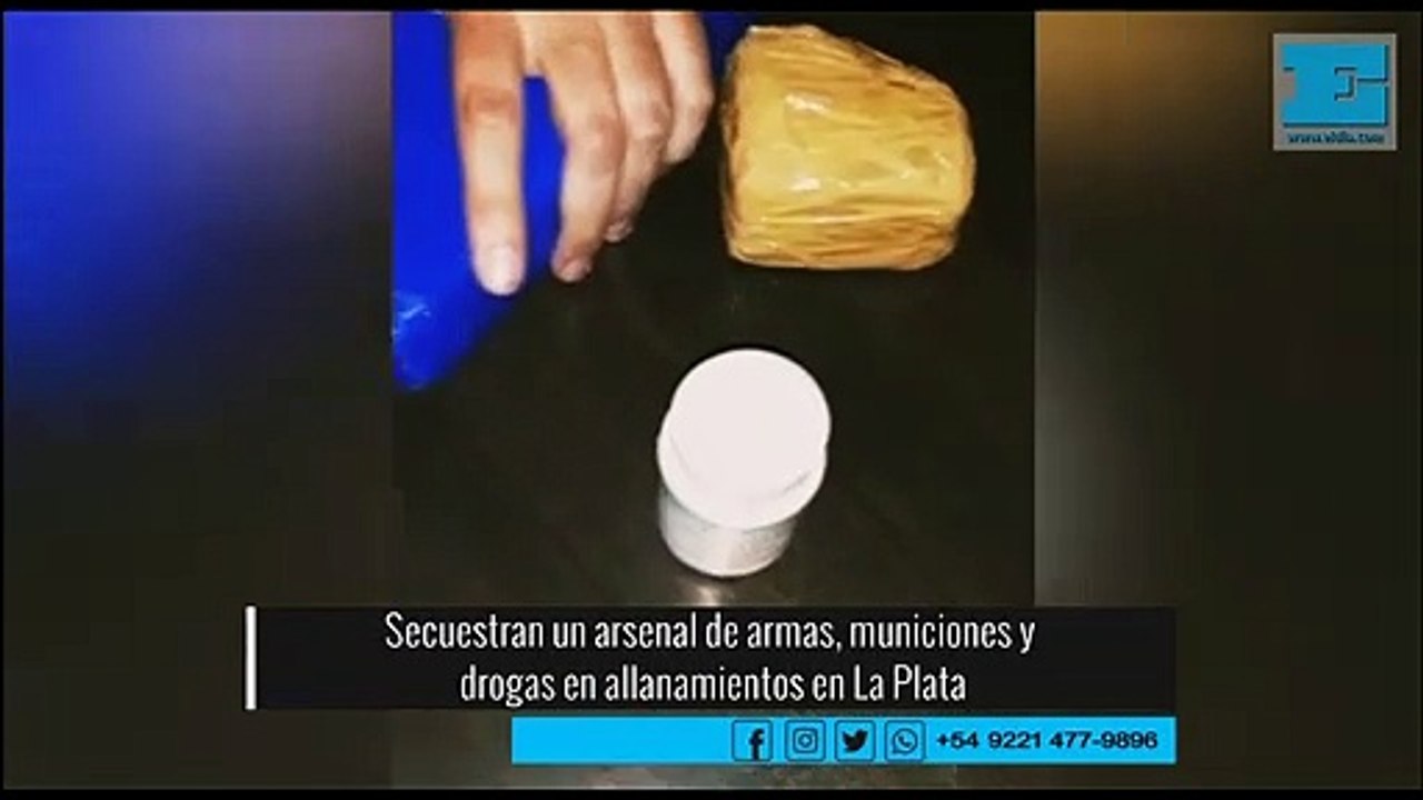 Secuestran un arsenal de armas, municiones y drogas en allanamientos en La Plata
