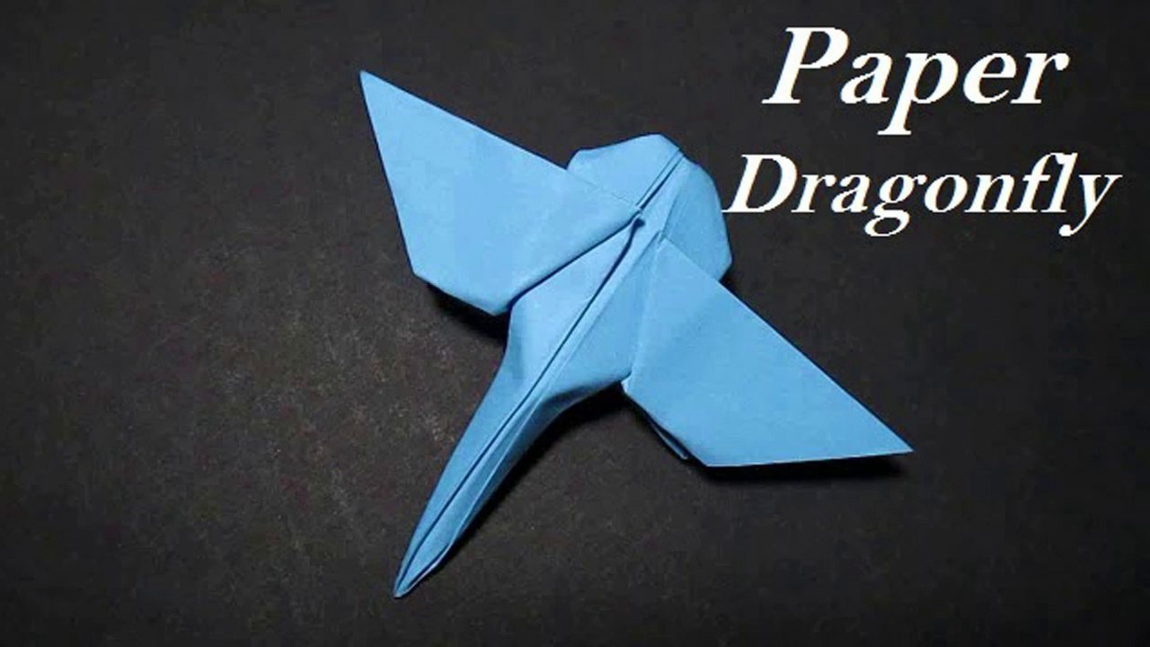 Paper Dragonfly | Easy Origami Dragonfly for Beginners | How to Make A Dragonfly Out of Paper | Dragonfly Paper Craft | Easy Paper Crafts for Kids