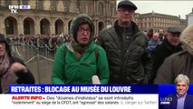 Réforme des retraites: l'agacement des touristes venus visiter le Louvre bloqué par les grévistes
