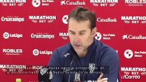 Julen Lopetegui, entrenador del  Sevilla FC, habla sobre el encuentro frente al Real Madrid de este fin de semana