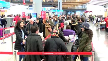 İstanbul havalimanı'nda 'yarıyıl tatili' hareketliliği