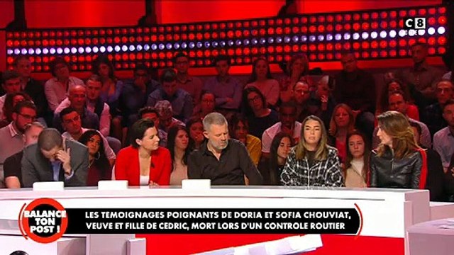 La fille de Cédric Chouviat en larmes sur le plateau de « Balance ton post » sur C8 - VIDEO