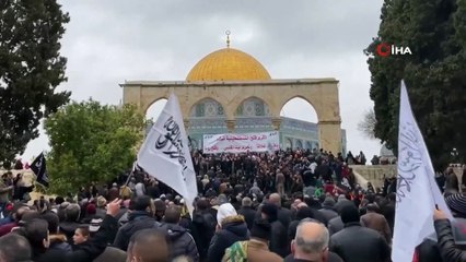 - Filistinliler Mescid-i Aksa'da İsrail’i protesto etti