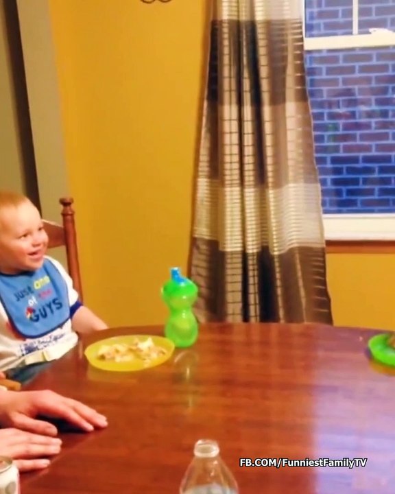 Funniest Baby Makes Comical Reaction To Daddy