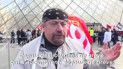 Retraites: le Louvre bloqué par l'intersyndicale du musée