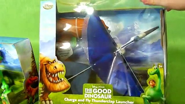 Disney's The Good Dinosaur Toys- Arlo, Spot and Thunderclap Charge and Fly Launcher Toy-