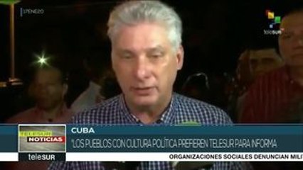 Díaz-Canel: para nosotros la visión de teleSUR es emancipadora