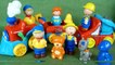 Caillou Learning Train and Dump Truck Toys with Rosie, Gilbert, Rexy and Teddy Tube Figurines-