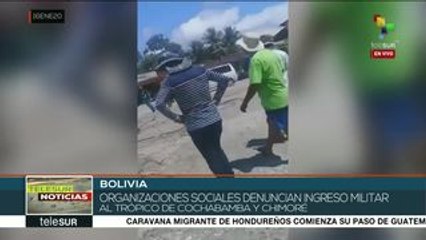 Bolivia: denuncian ingreso de militares a Cochabamba y Chimoré