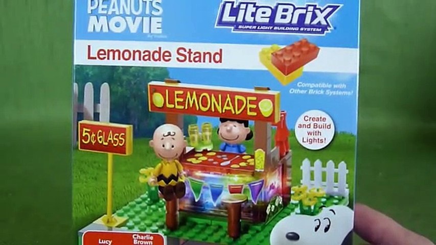 2 Lite Brix The Peanuts Movie Lemonade Stand Building Set 57002 Snoopy for sale online 