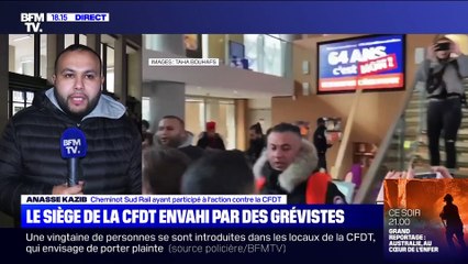 Story 4 : Le siège de la CFDT envahi par des grévistes - 17/01