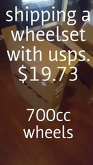 How to ship 700cc bicycle wheels for under $25!!!