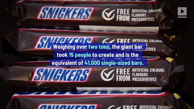 Snickers Breaks Record for World’s Largest Chocolate Nut Bar