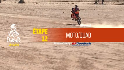 Dakar 2020 - Étape 12 (Haradh / Qiddiya) - Résumé Moto/Quad