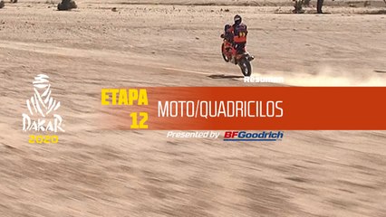 Dakar 2020 - Etapa 12 (Haradh / Qiddiya) - Resumen Moto/Quadriciclos