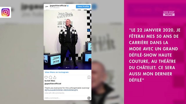 Jean-Paul Gaultier : son prochain défilé haute-couture sera son dernier