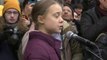 Greta Thunberg reaparece en una manifestación en Suiza
