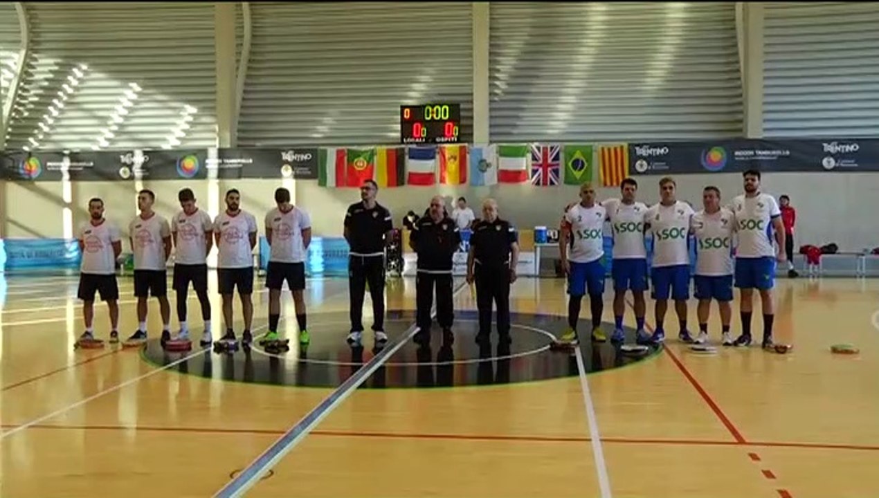 BRAZIL - SPAIN  (qualification men) 3nd WORLD TAMBURELLO INDOOR CHAMPIONSHIP 2019